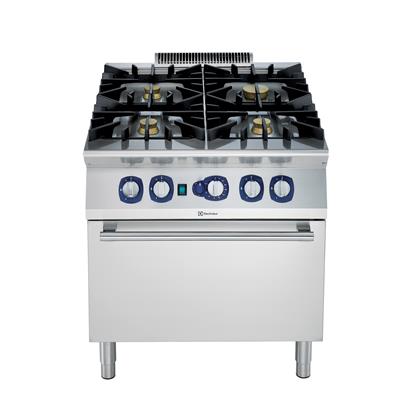 Modüler Pişirme Ekipmanları 900XP Gazlı 4-Açık Ateşli Kuzine