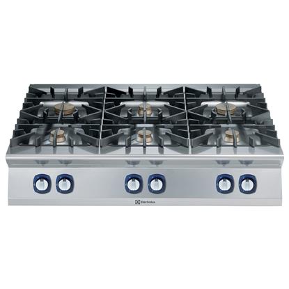 Modüler Pişirme Ekipmanları 900XP Gazlı 6-Açık Ateşli Setüstü Ocak