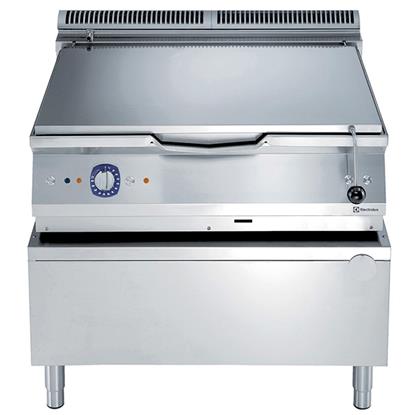 Modüler Pişirme Ekipmanları 900XP Gazlı Otomatik Devrilir Tava-80Lt, Karbon Çelik Taban - 800mm