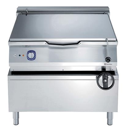 Modüler Pişirme Ekipmanları 900XP Elektrikli Devrilir Tava-80Lt, Karbon Çelik Taban - 800mm